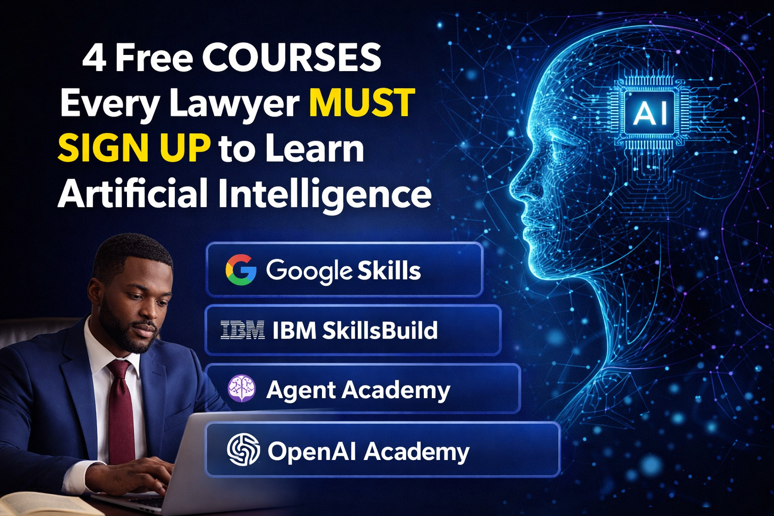 4 Free COURSES Every Lawyer MUST SIGN UP to Learn Artificial Intelligence